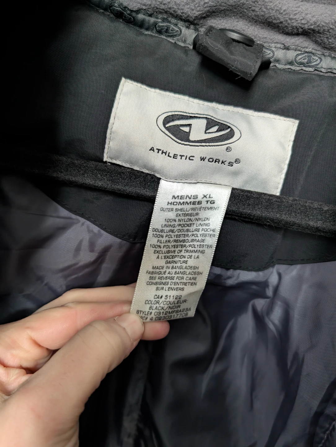 Athletic Works Black Winter Jacket XL - photo 4