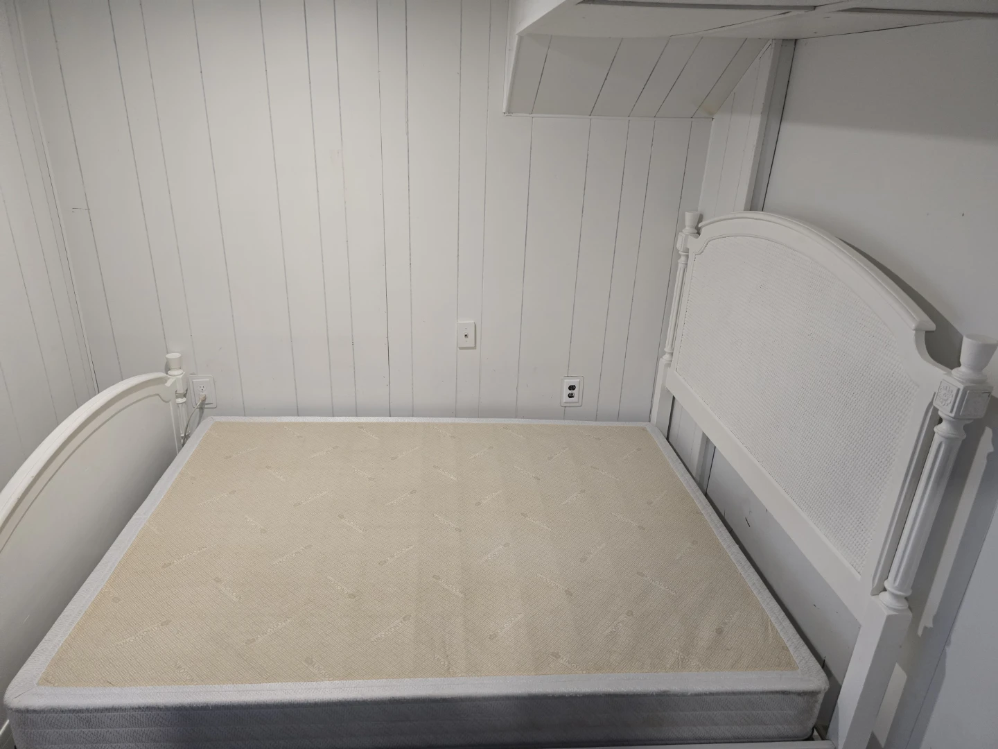 Queen Size Bed Frame with Box Spring – Very Good Condition