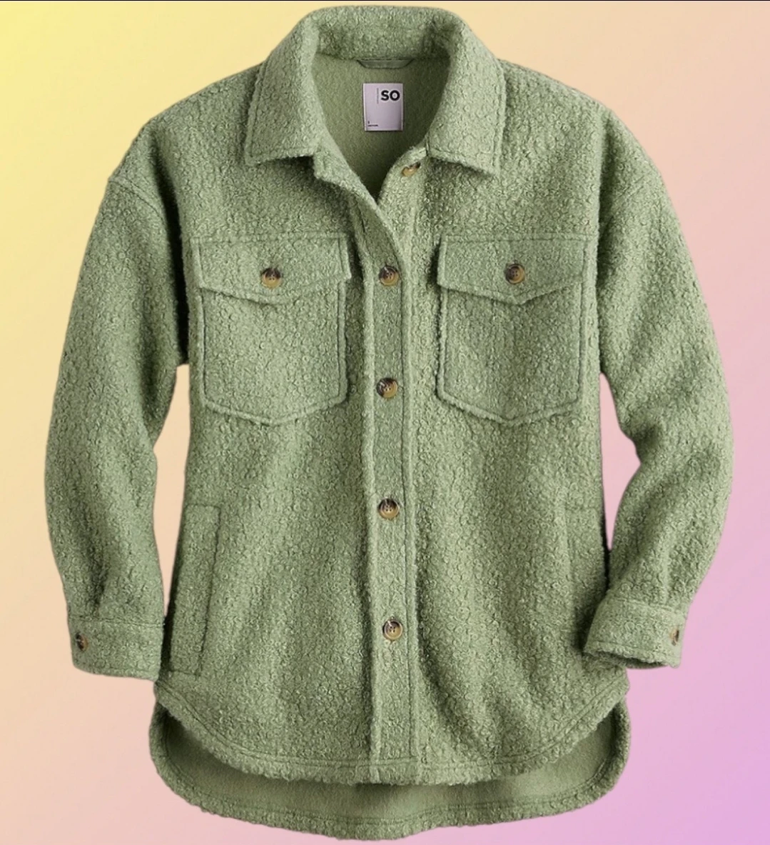 🥕 Oversized Persian Faux Lamb Shacket w 4 Large Pockets