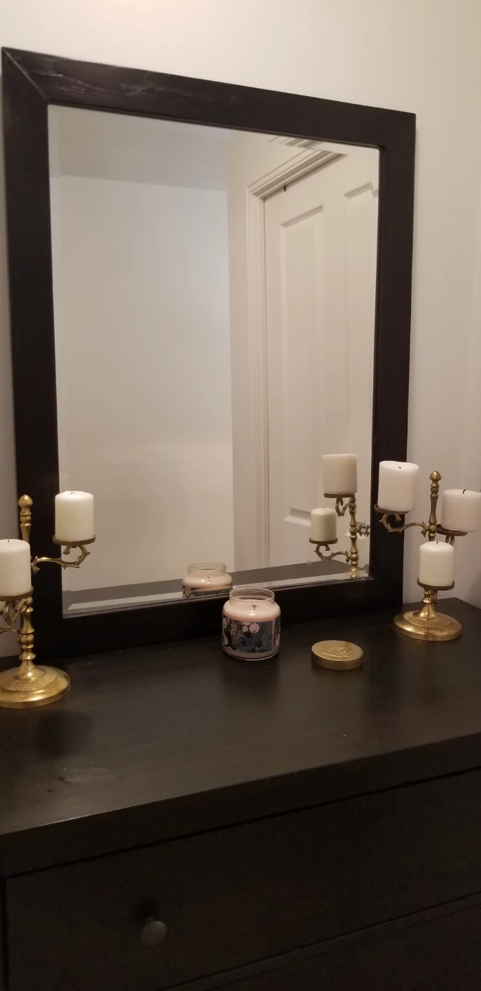 Framed Mirror - Brown