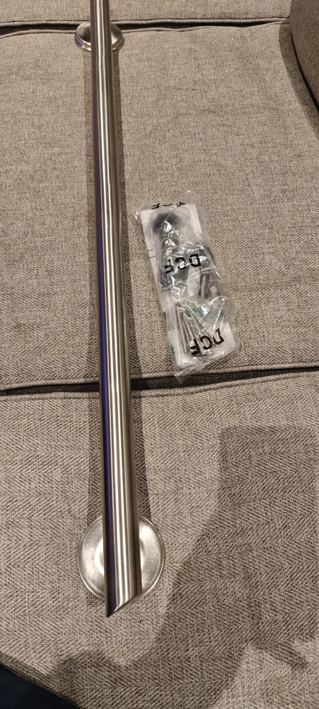 36" Straight Dec Grab Bar - Polished Chrome