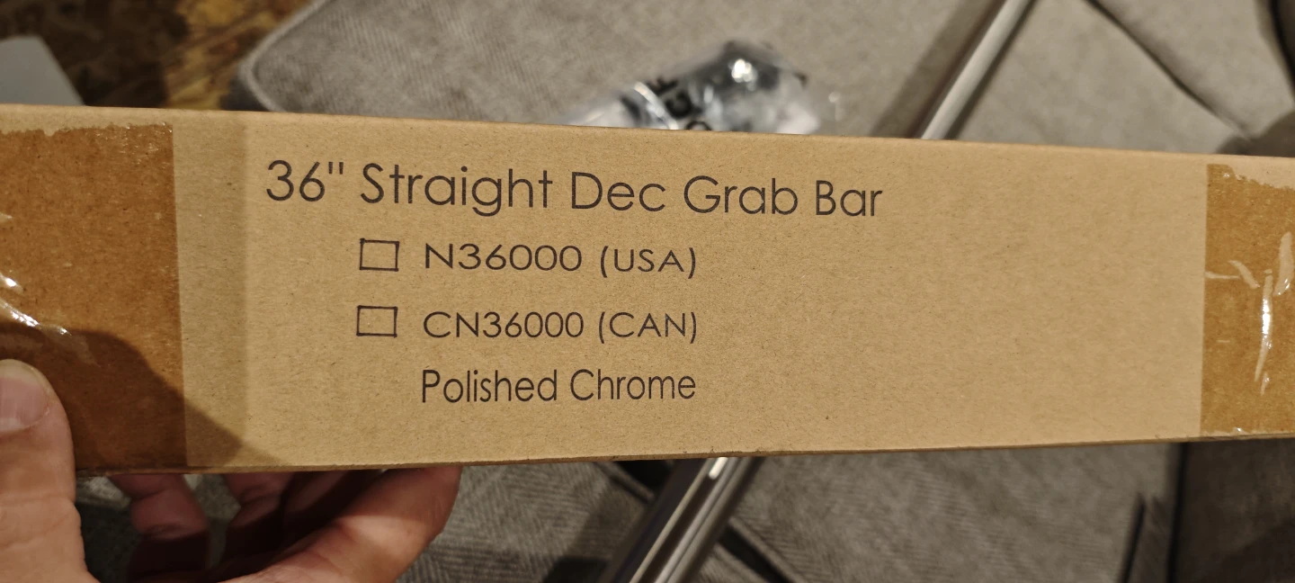 36" Straight Dec Grab Bar - Polished Chrome - photo 5