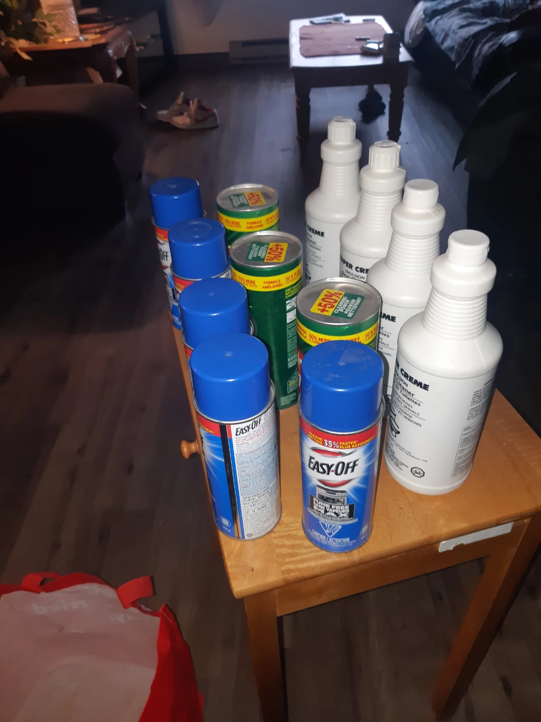 Lot of Easy-Off & Comet Cleaners