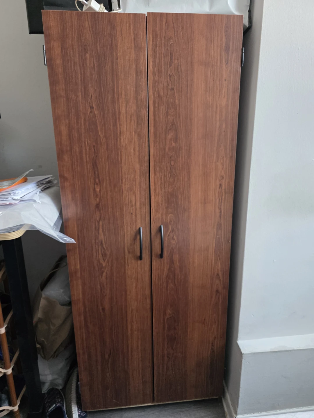 Wood-look Wardrobe Cabinet