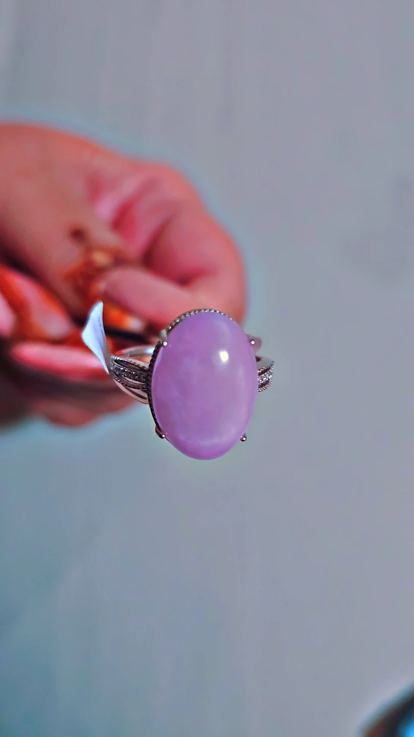 Kunzote gemstone Ring with Sterling Silver Setting - photo 4