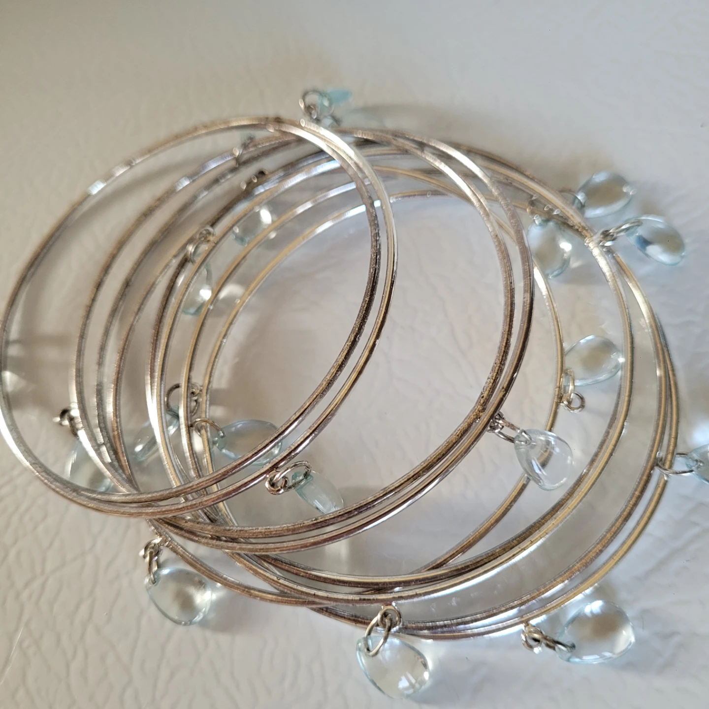 🥕Mark. Avon Cluster Bead Bracelet - Aquamint