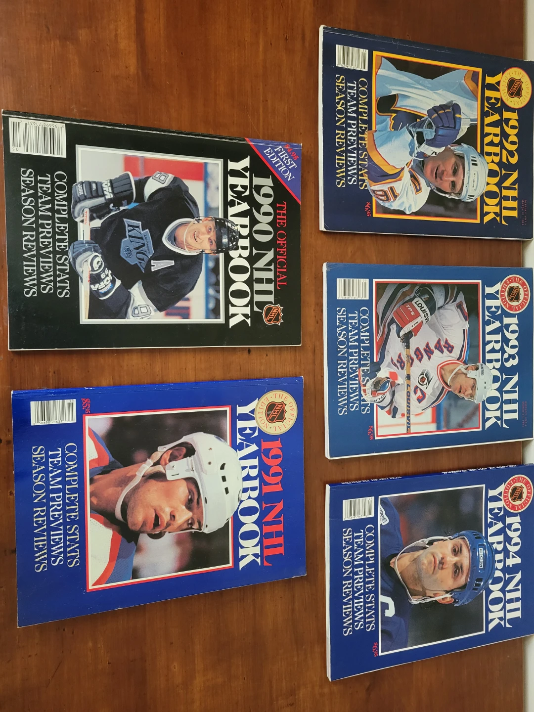 NHL Yearbooks 1990-1994
