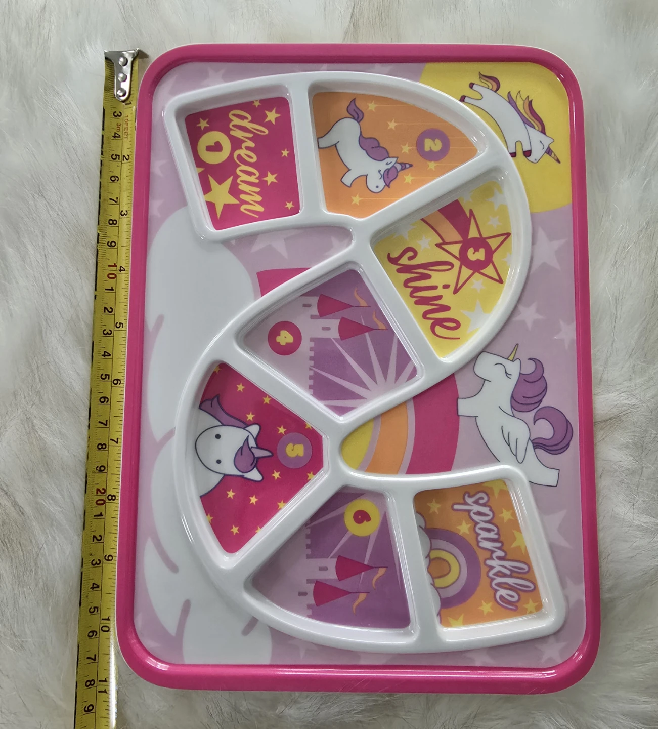Unicorn Divided Toddler Plate - photo 4