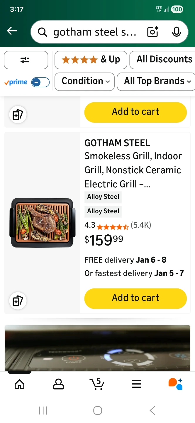 Gotham Steel Electric Smokeless Grill - photo 3