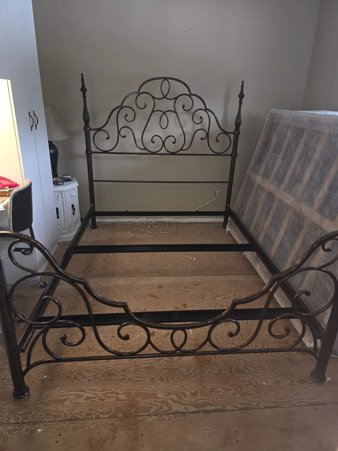 Wrought Iron Bed Frame - Queen Size