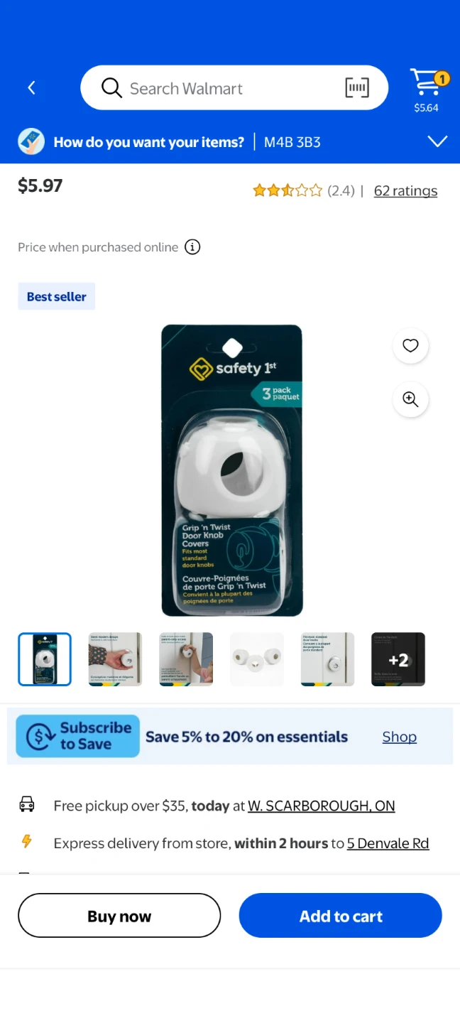 Safety 1st Grip 'n Twist Door Knob Covers