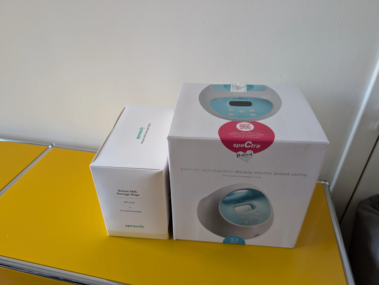 Spectra S1 Plus Breast Pump + Sprucely Storage Bags