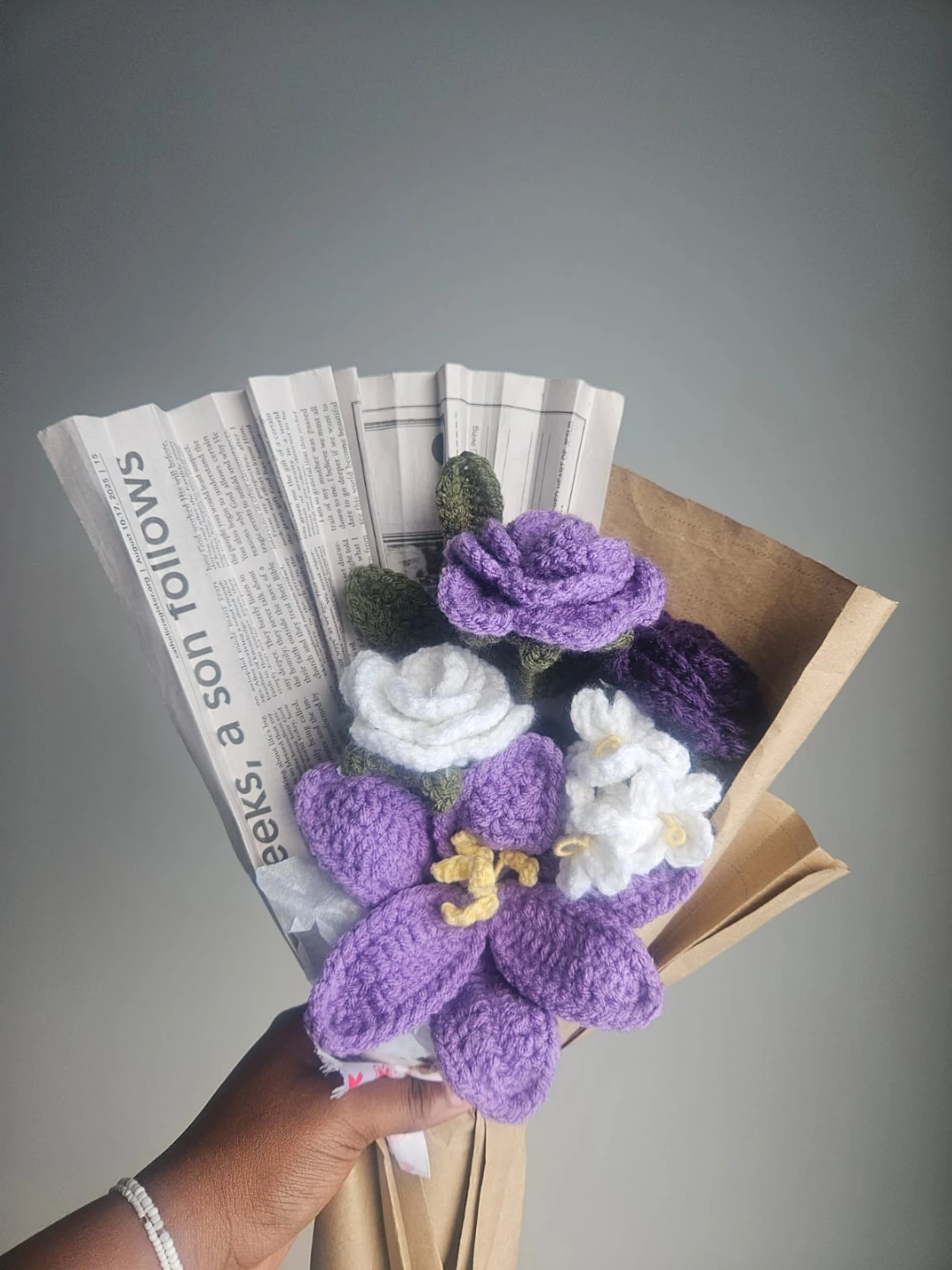 Handmade Crochet Flower Bouquet - photo 2