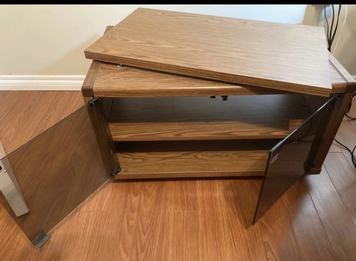 Wood and Glass Entertainment Unit - photo 2