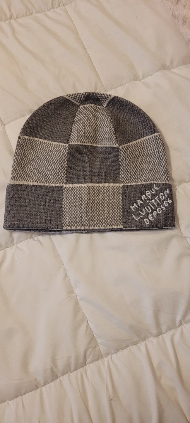 Louis Vuitton Grey Beanie Hat