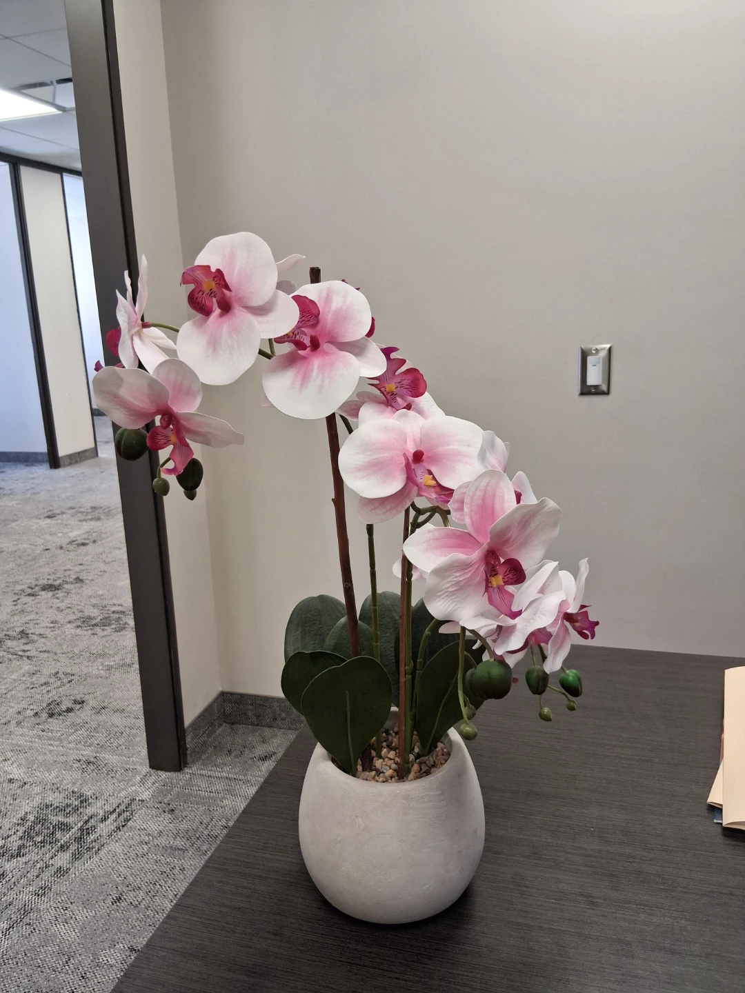 Artificial Orchid Plant in Pot - photo 2