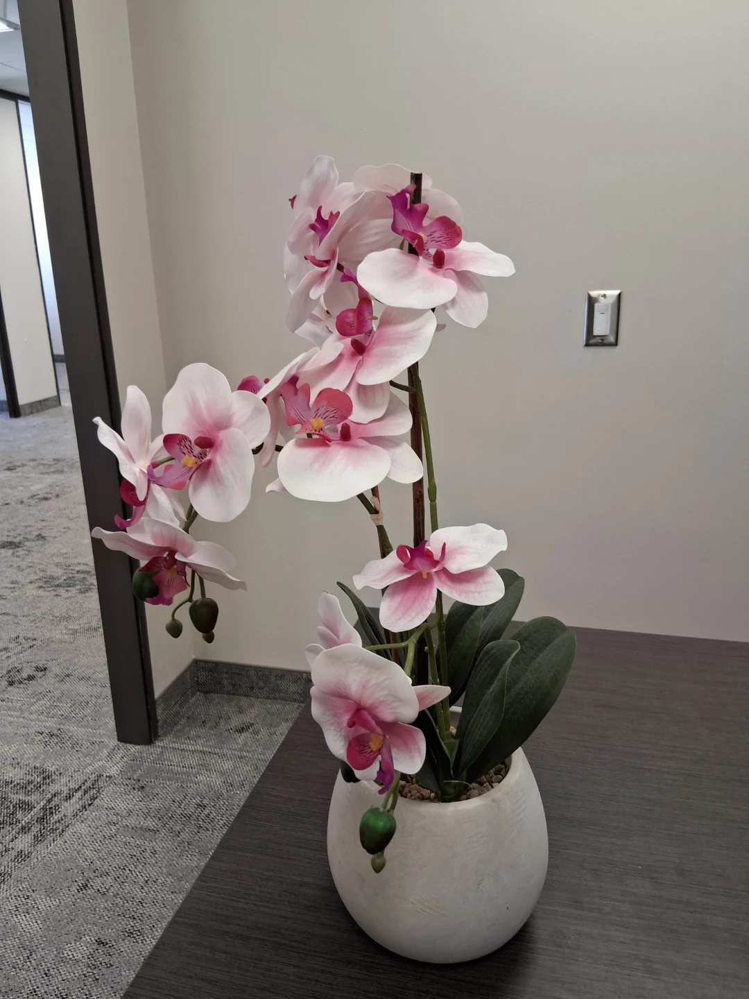 Artificial Orchid Plant in Pot - photo 4