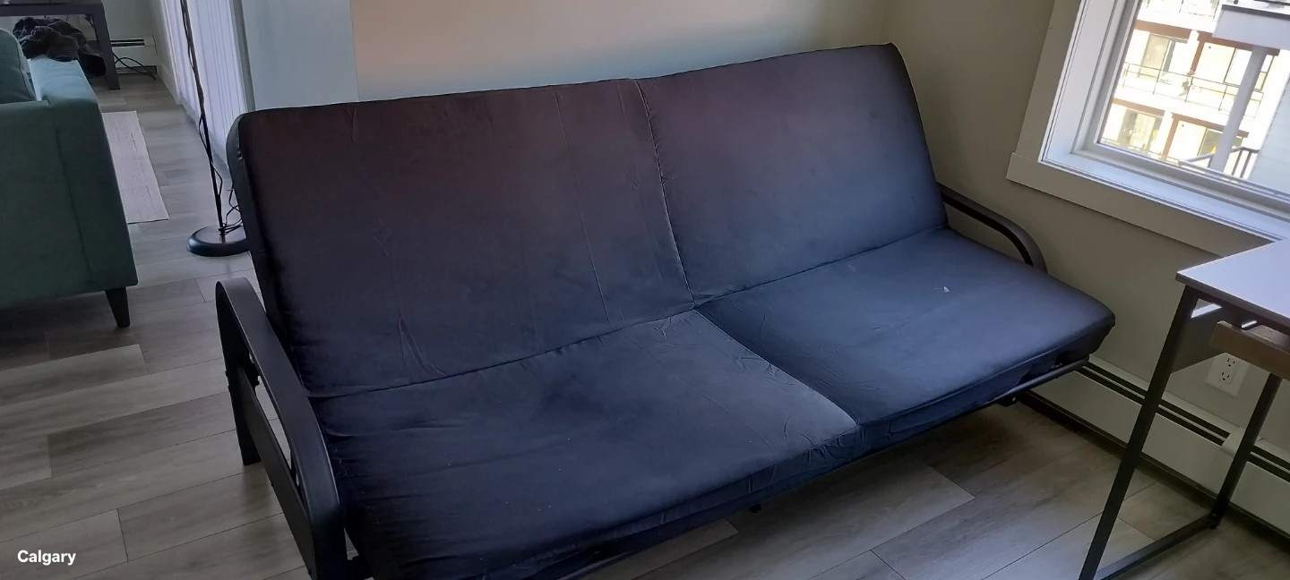 Black Futon Sofa Bed - photo 2