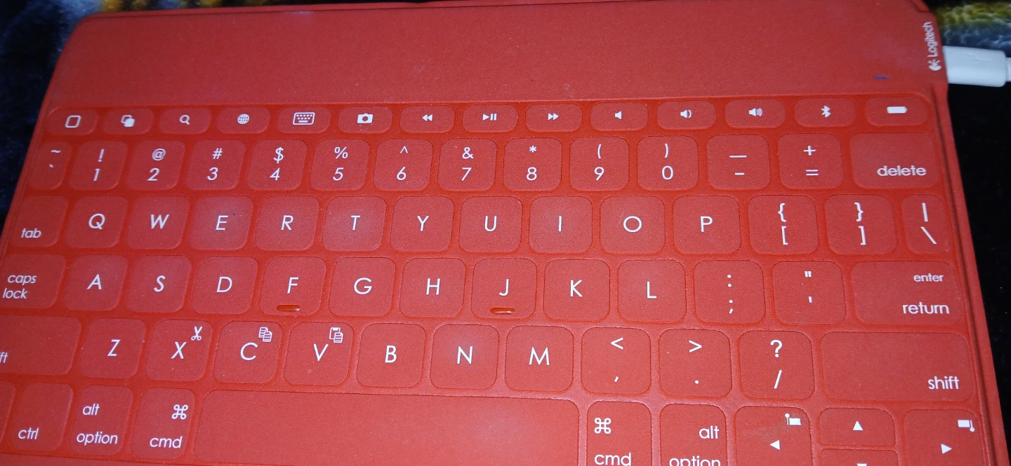 Logitech Orange Keyboard - photo 2