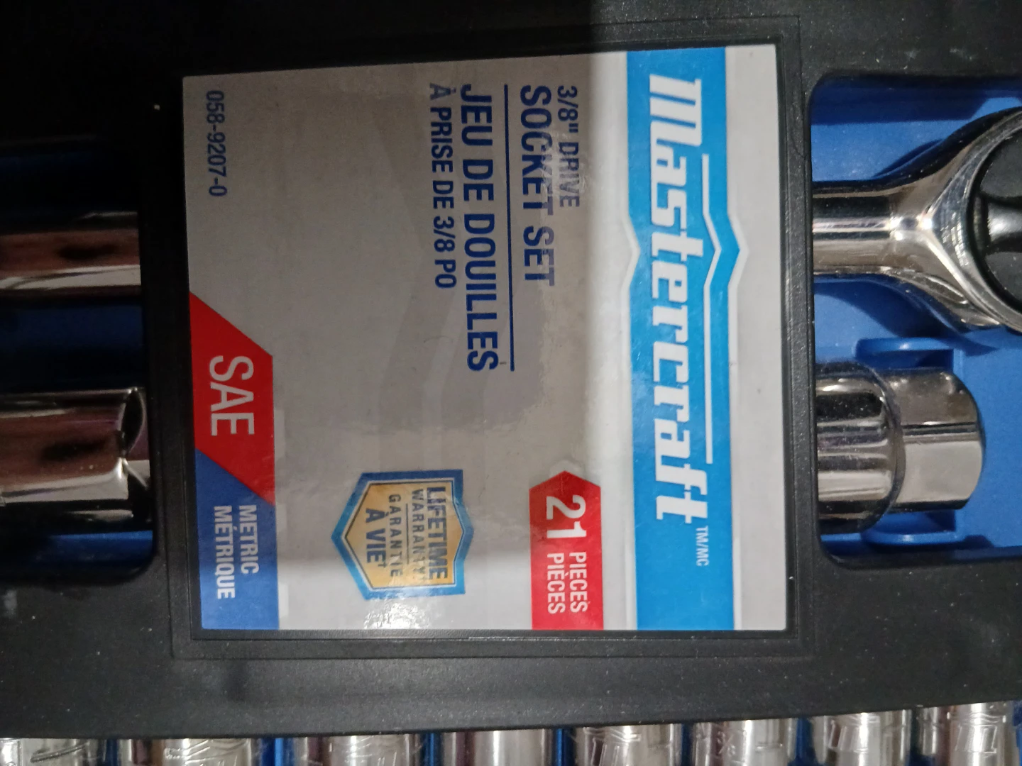 Mastercraft 3/8" Drive Socket Set - 21 Pieces - photo 2