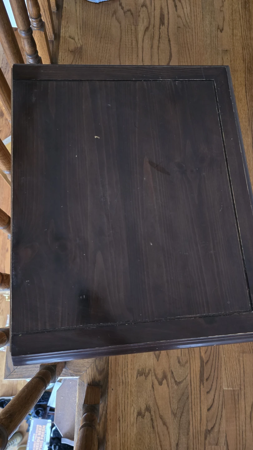 Dark Brown Wood Nightstand - photo 3