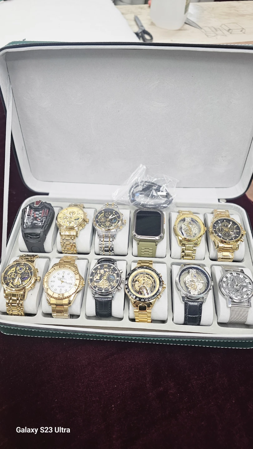 Watch Collection Set with Display Case