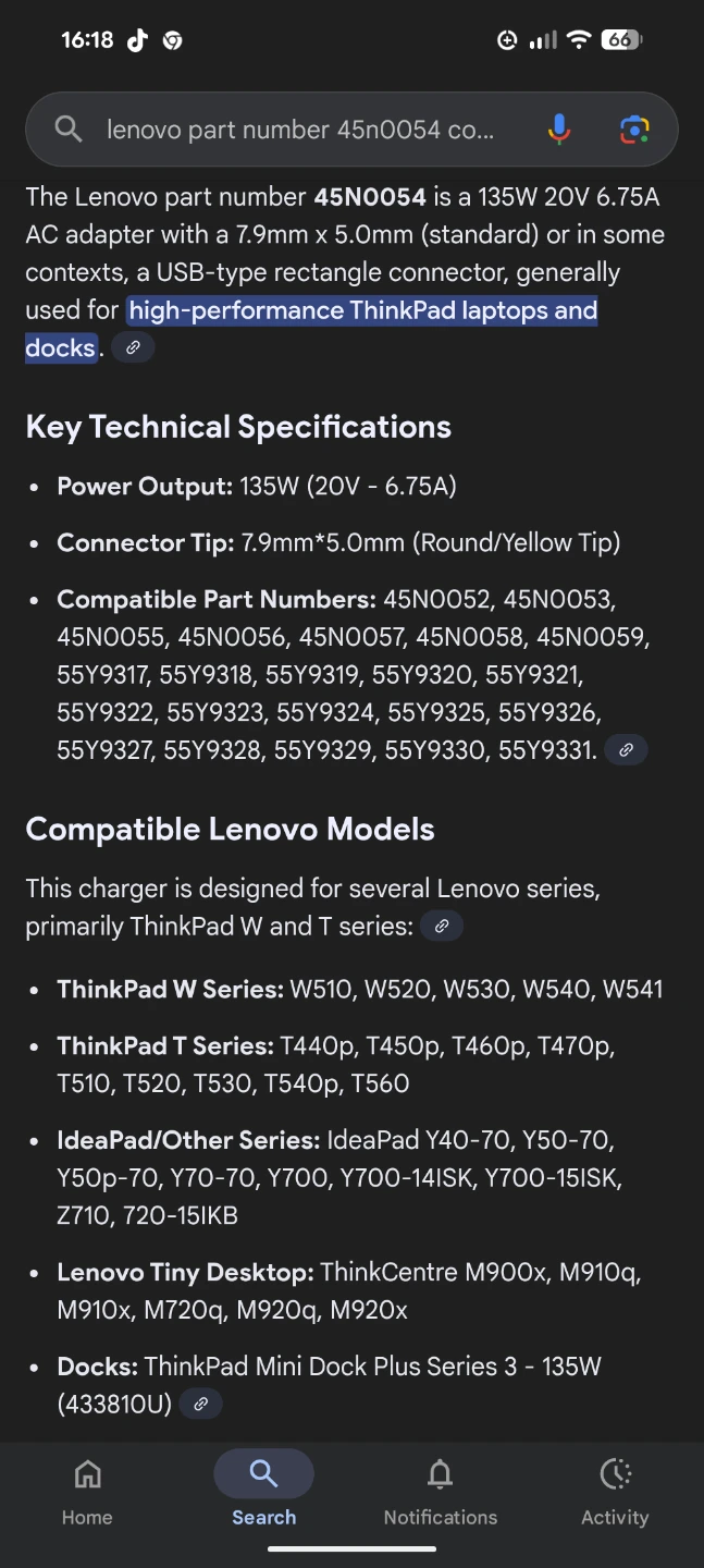 Lenovo 135W AC Adapter for ThinkPad (Round Tip) - photo 4