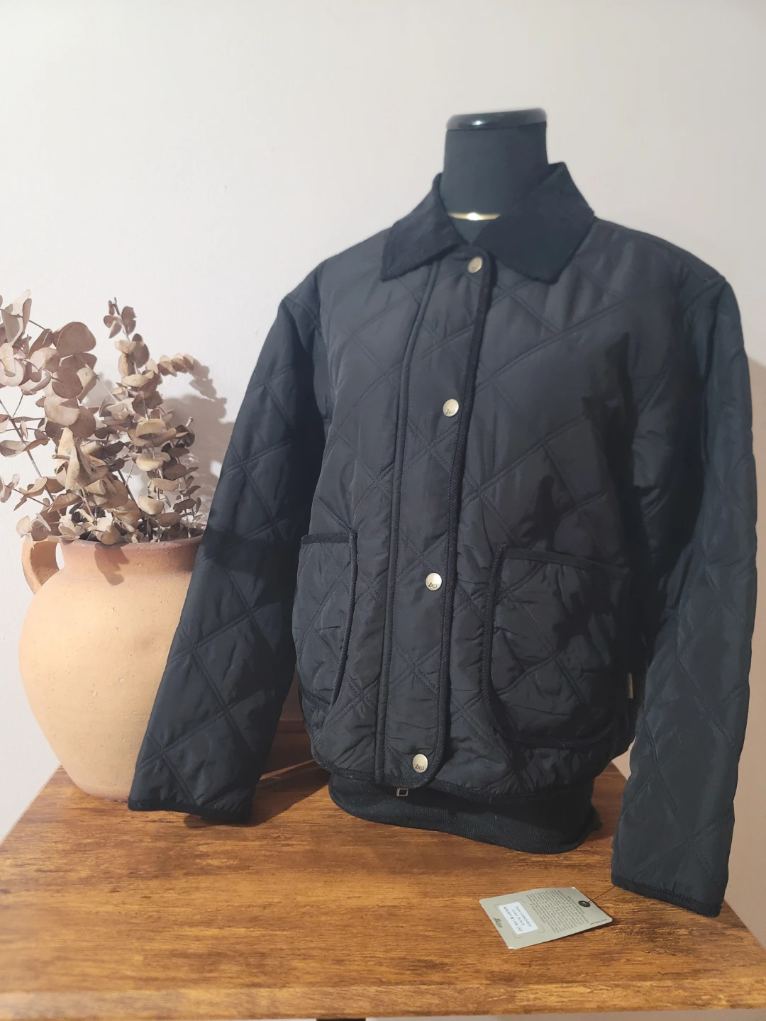 G.H. Bass & Co. Black Quilted Barn Jacket Size S NWT