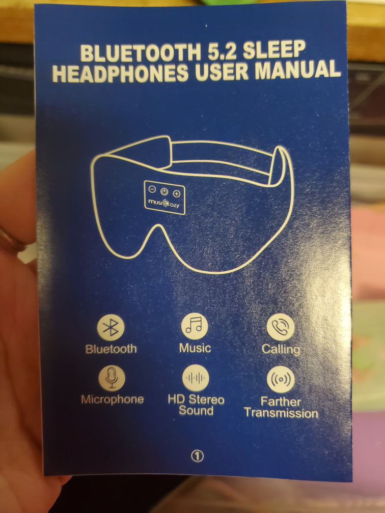 MusiCozy Bluetooth 5.2 Sleep Mask Headphones - New in Box! - photo 4