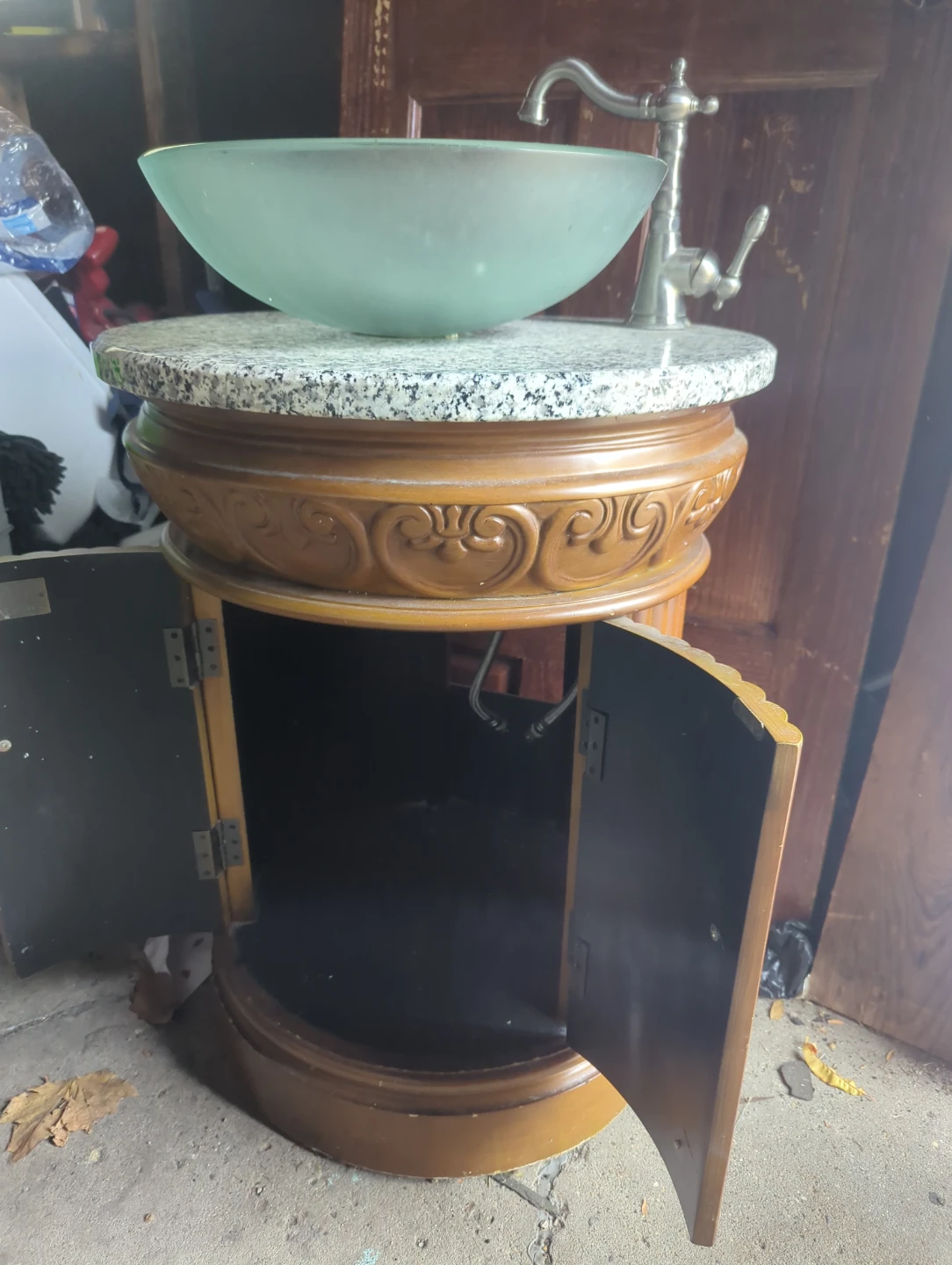 Bathroom Vanity with Glass Bowl Sink - photo 2