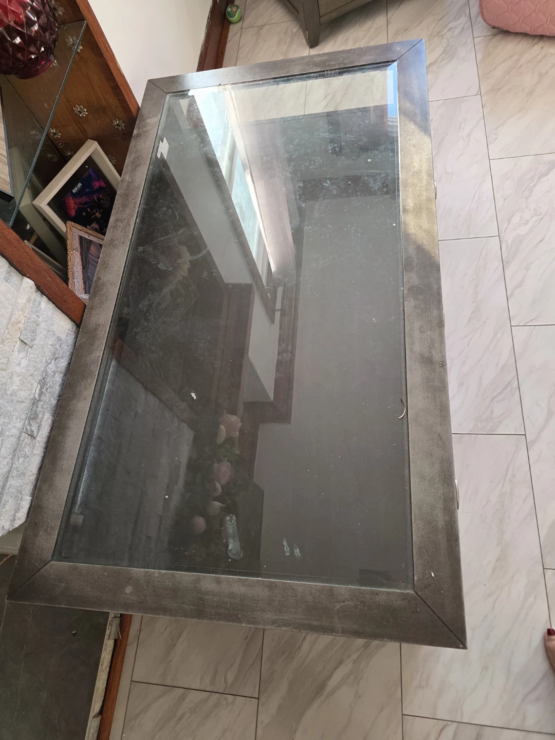 Coffee Table with Glass Top and Storage Drawers - photo 3