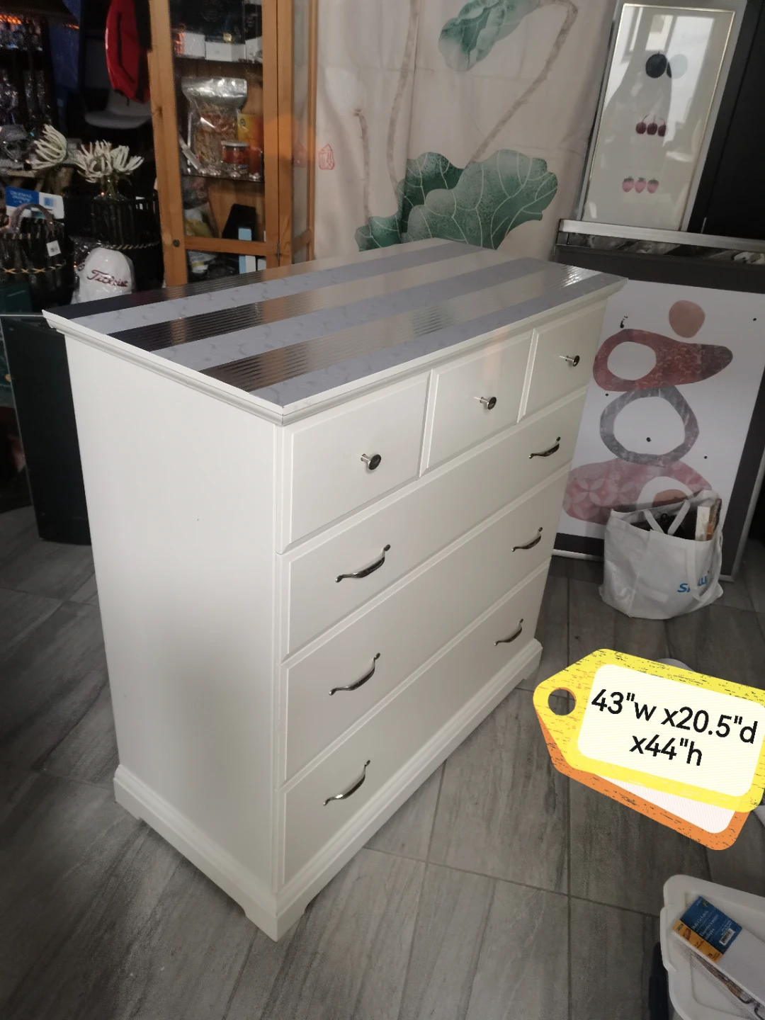 IKEA White 5-Drawer Dresser - Large Size