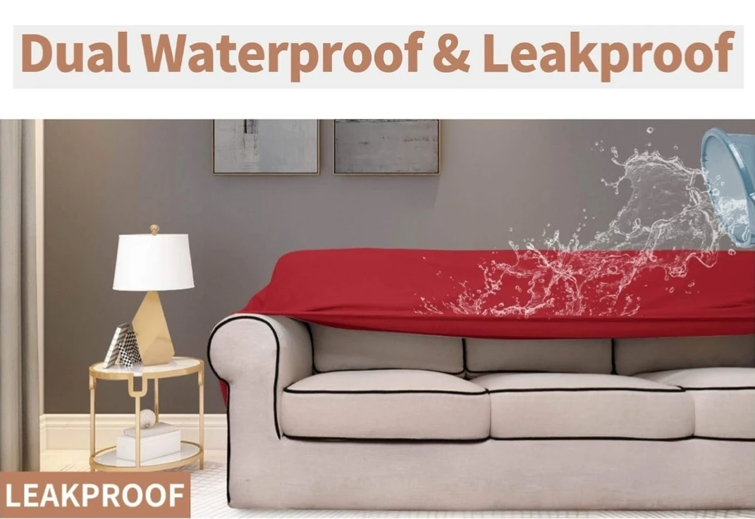 Easy-Going Waterproof Chair Couch Cover - Red - photo 4