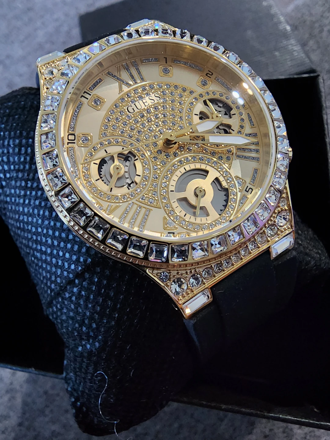 Guess Gold Women's Watch with Crystals