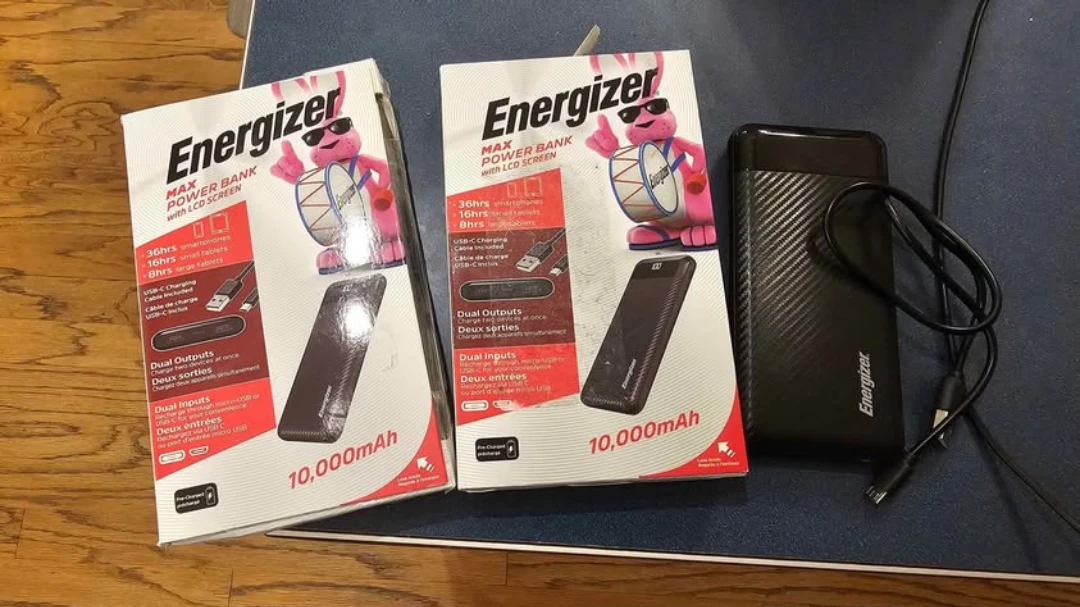 Energizer 10,000mAh Power Bank with LCD Screen 🥕