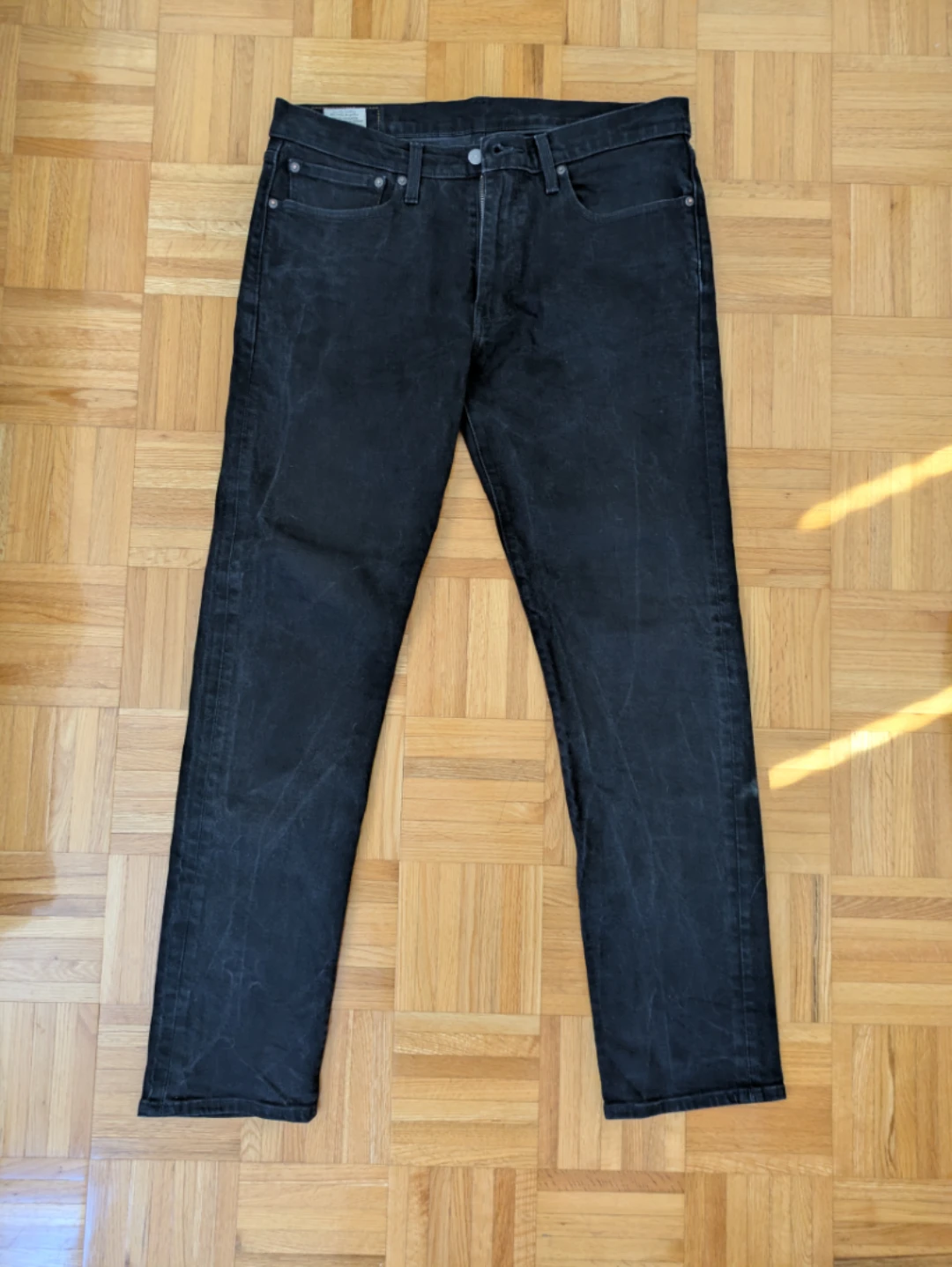 Levi's Men's Straight Denim Jeans - Black (W34 L34)