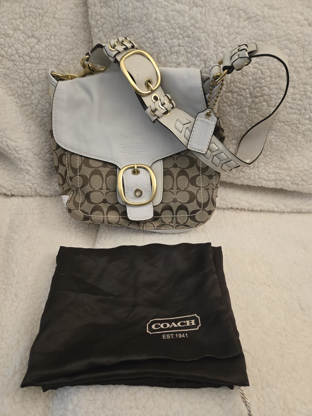 Coach Bleeker Signature Canvas Shoulder Bag