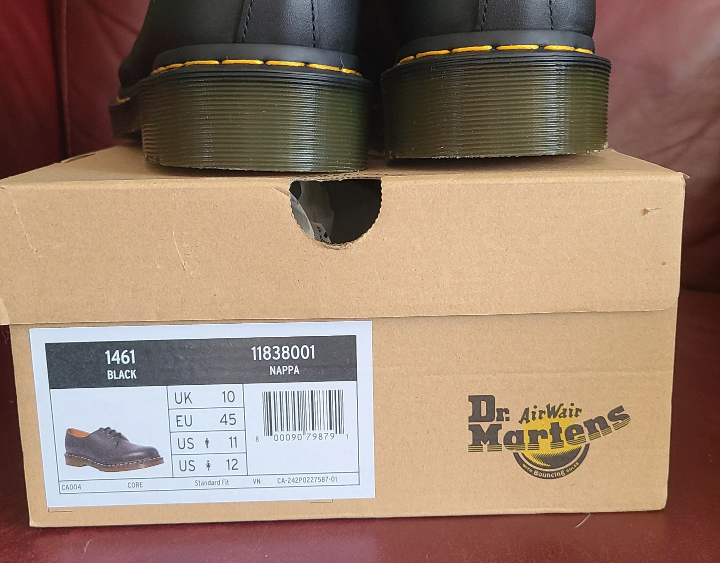 Dr. Martens 1461 Oxford Black Leather Shoes - US 11 (Men's) - photo 5