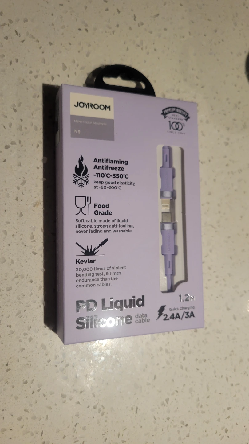 Joyroom N9 PD Liquid Silicone Data Cable 1.2M 2.4A/3A - photo 2