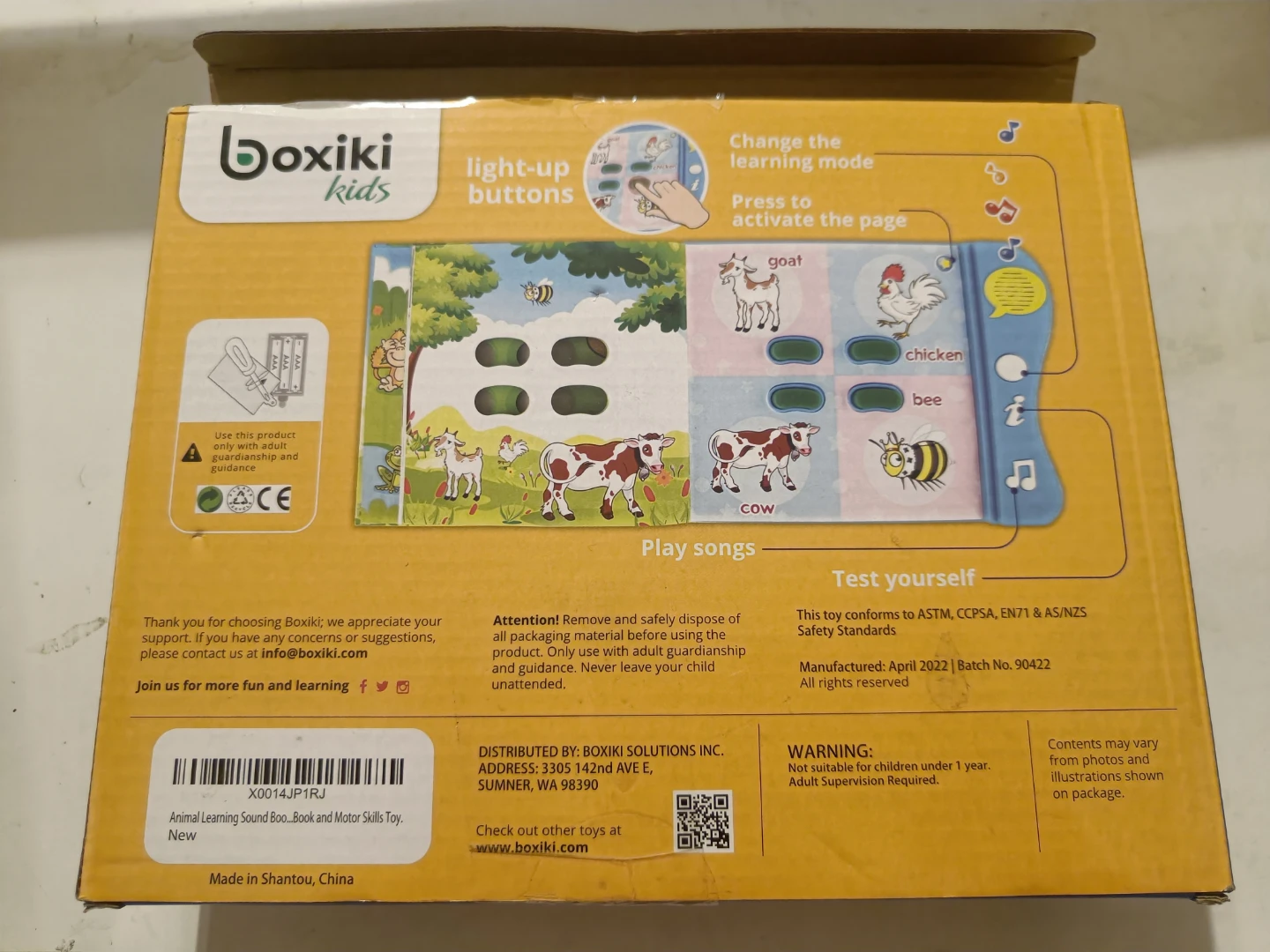 Boxiki Kids Animal Sound Book - photo 3