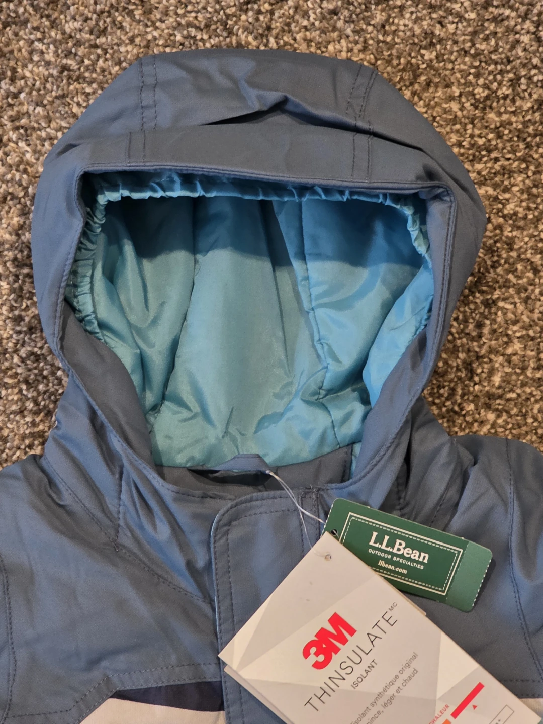 L.L.Bean Thinsulate Snowsuit Toddler Blue Mountain Print - photo 3