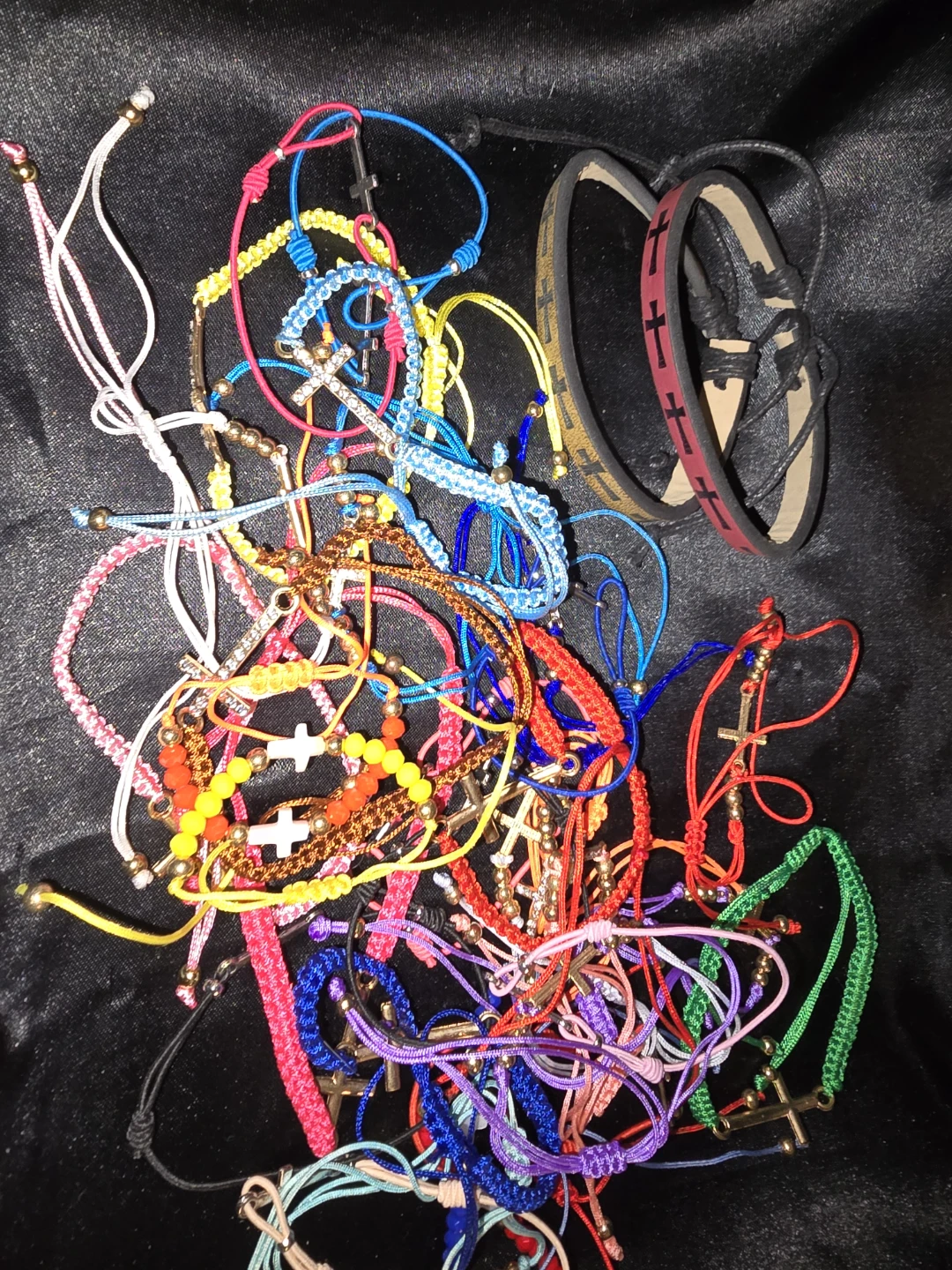 Assorted Beaded Bracelets and Hoop Earrings Set