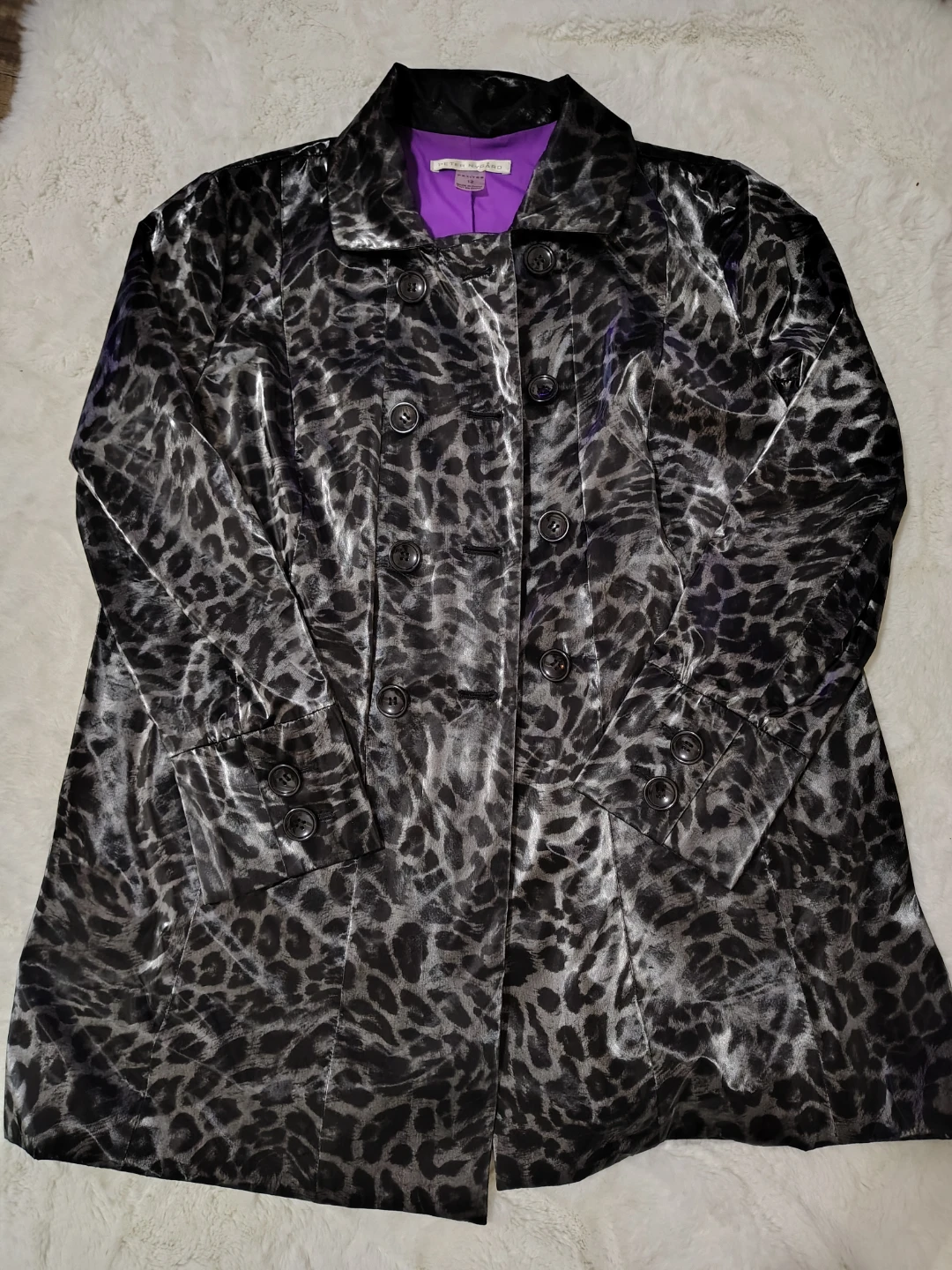 Peter Nygård Leopard Print Jacket Size 12