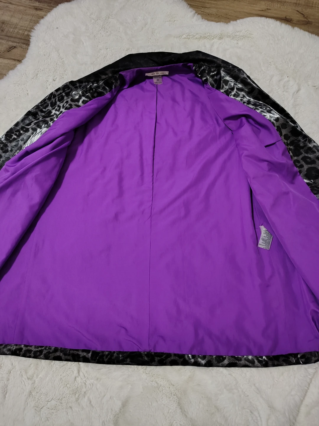 Peter Nygård Leopard Print Jacket Size 12 - photo 3