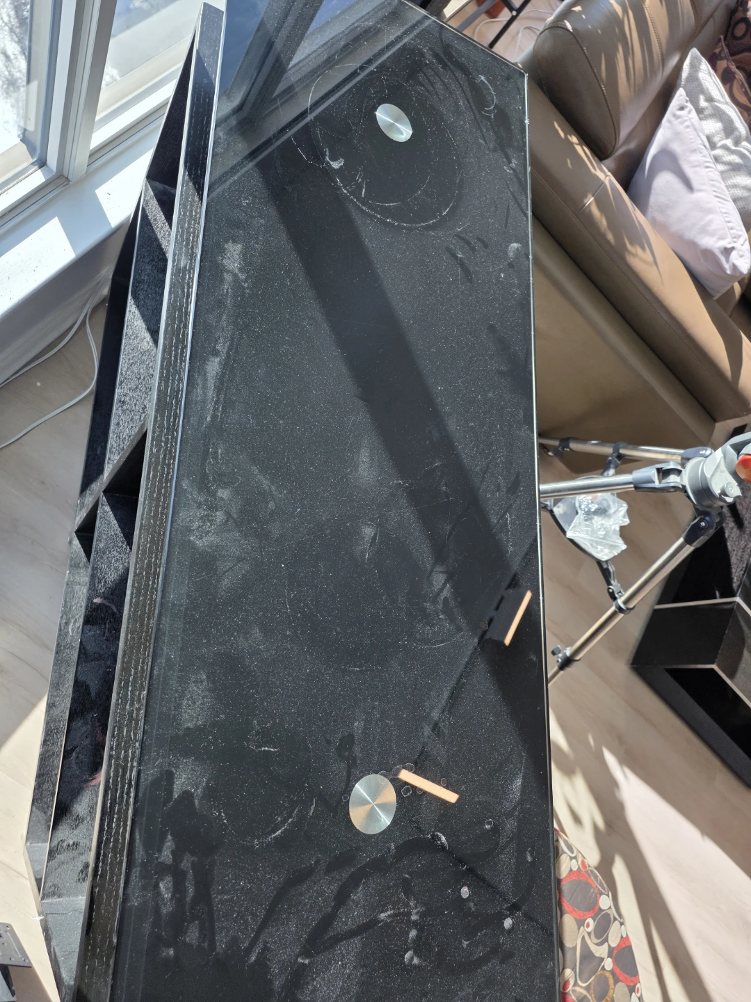 SOLD**** Black Bar Unit with Glass Top - photo 4