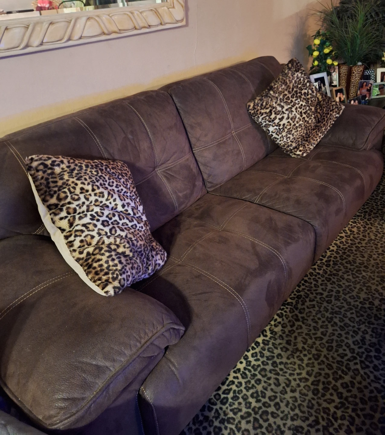 Brown sofa, 1 year old only ♡
