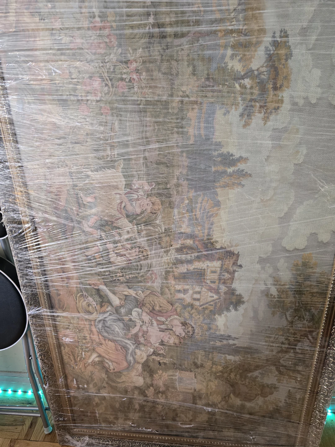 Large Framed Tapestry Wall Art