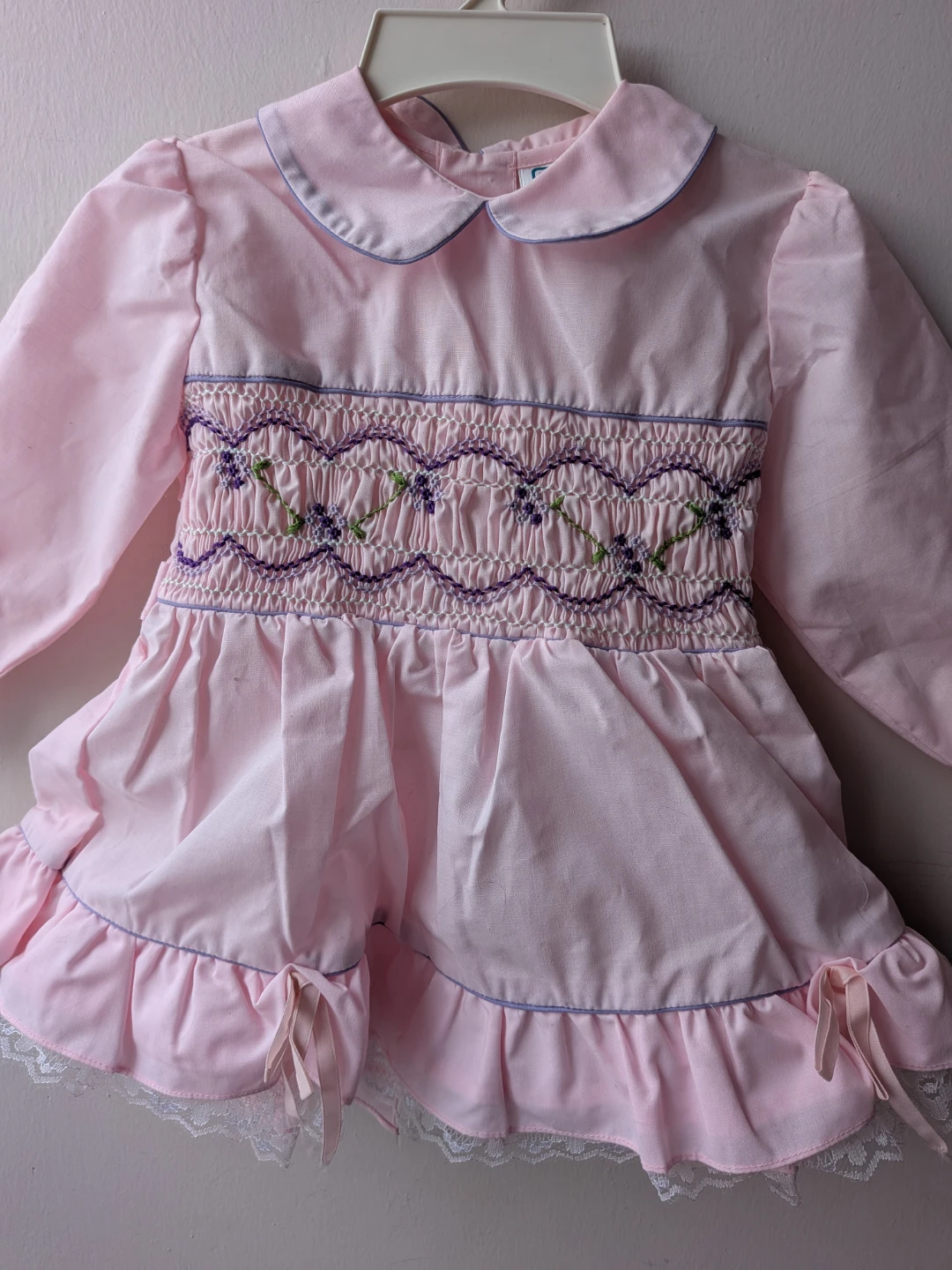 Pink Smocked Baby Dress size 6