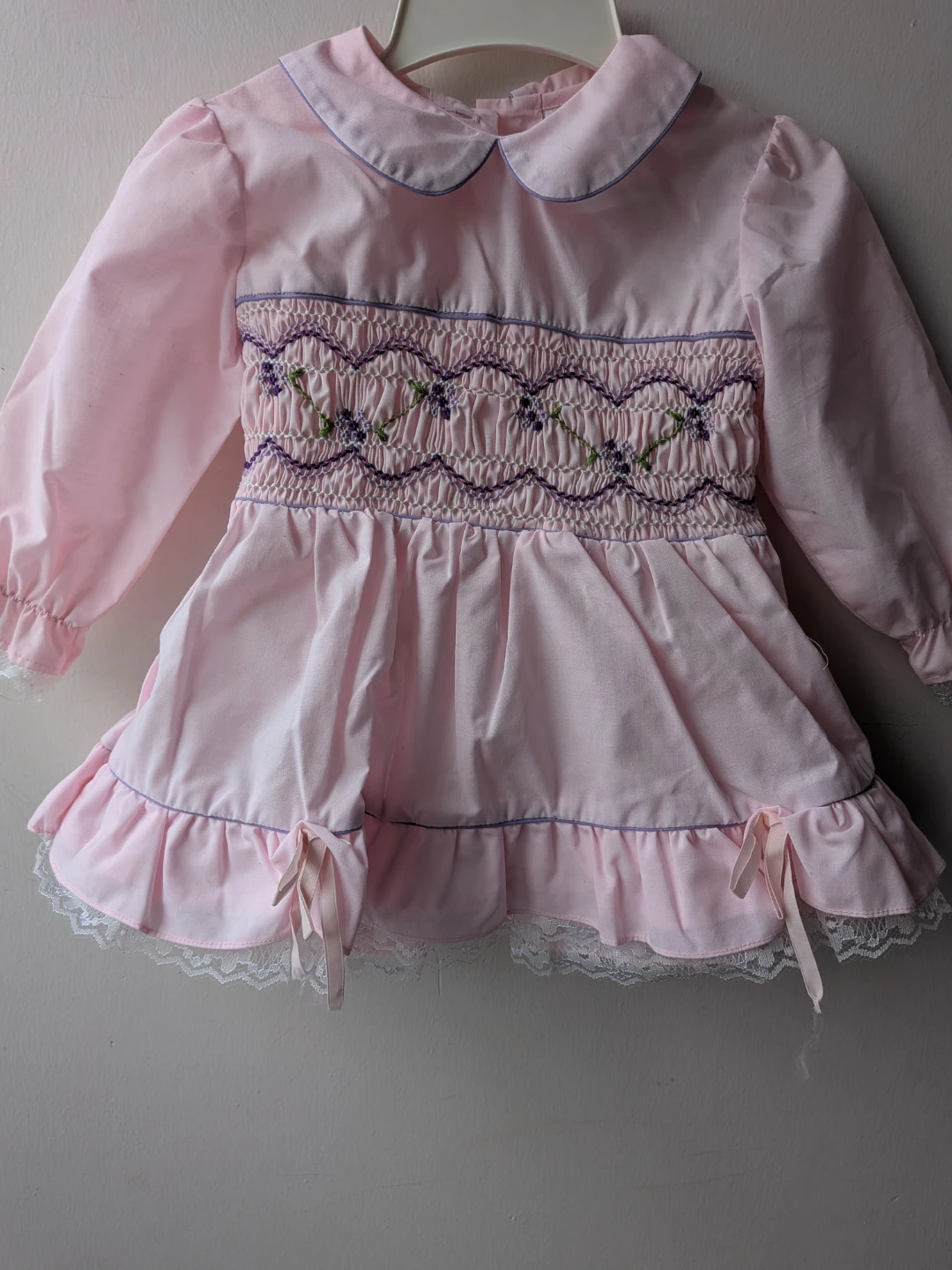 Pink Smocked Baby Dress size 6 - photo 2