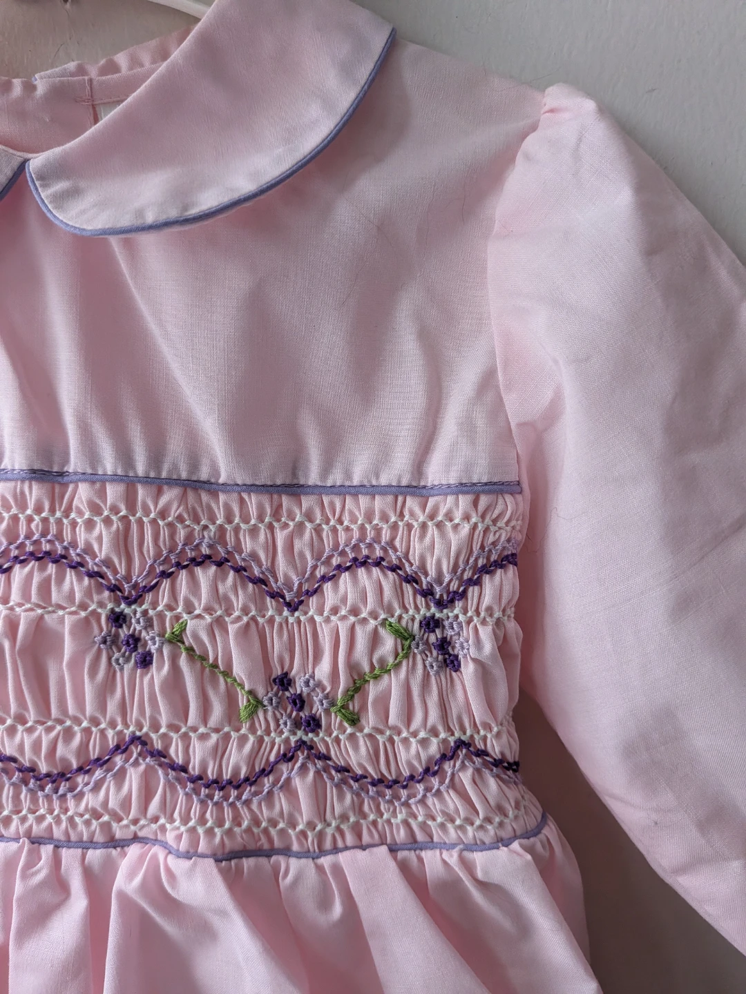 Pink Smocked Baby Dress size 6 - photo 3